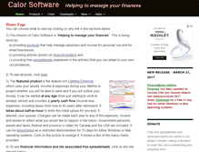Tablet Screenshot of calorsoftware.com